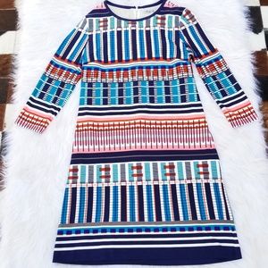 Eliza J Multicolored Geometric Dress, size 8
